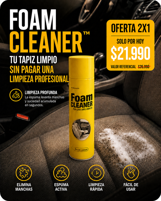 2 x 1 FoamClean Pro™ – Espuma de Limpieza Profunda